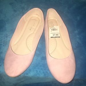 Pink flats